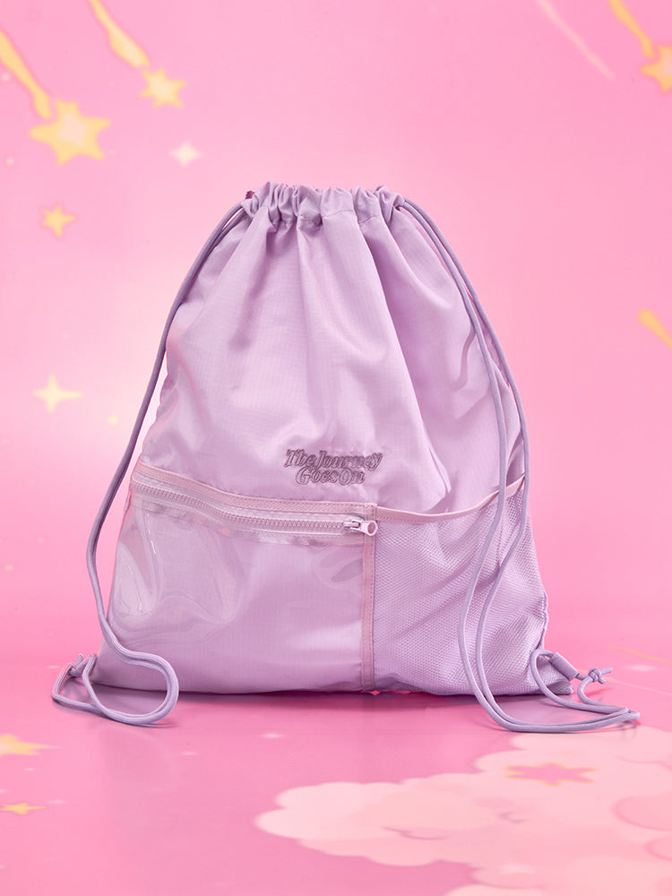 BT21 The Journey Transparent Pocket String Backpack