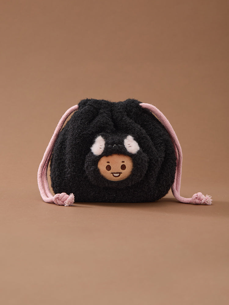 BT21 BABY More Fluffy Face Doll String Pouch