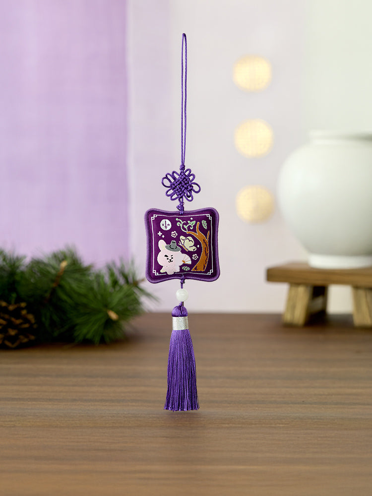 BT21 COOKY Premium K Edition Embroidery Testle Keyring