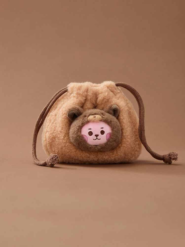 BT21 BABY More Fluffy Face Doll String Pouch