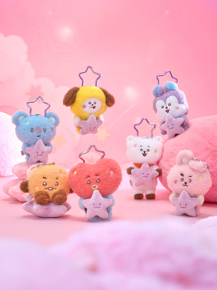 BT21 The Journey Purple Star doll key ring