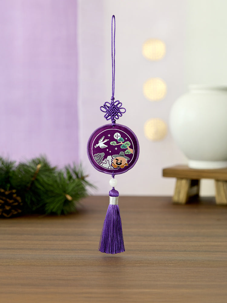 BT21 SHOOKY Premium K Edition Embroidery Testle Keyring