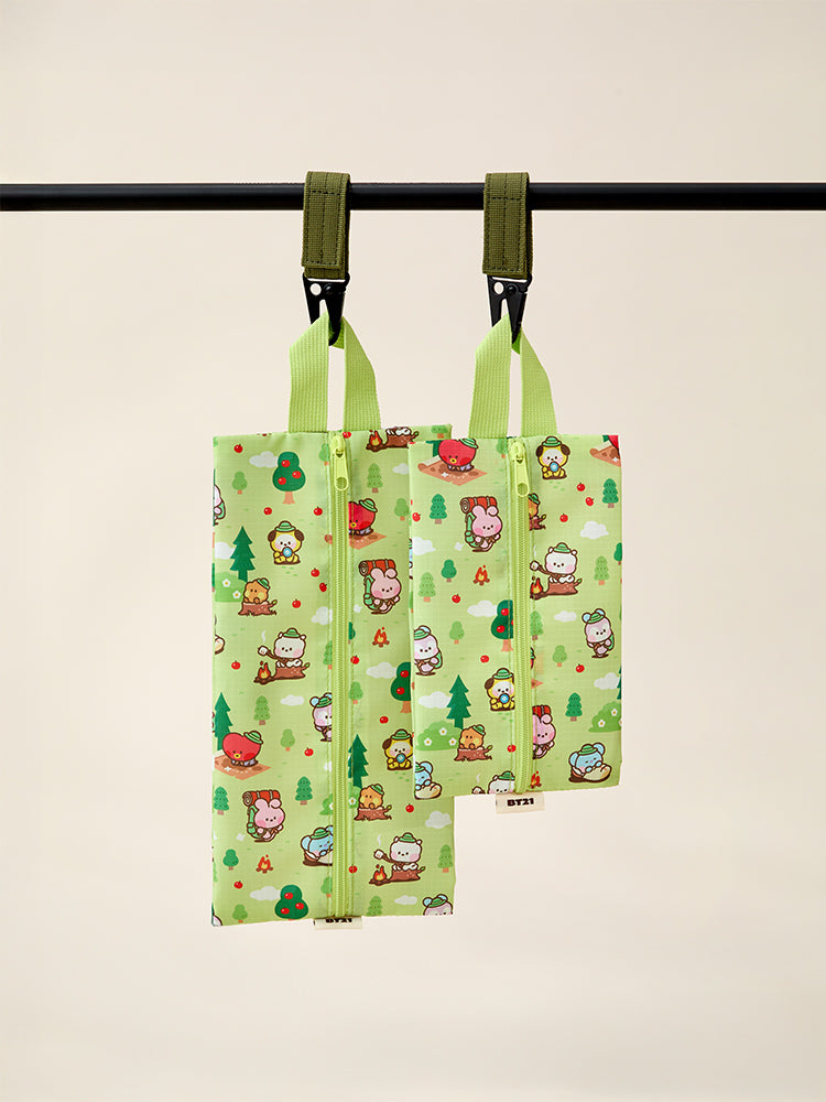 BT21 Mini Scout Multi Pouch Set (GREEN)