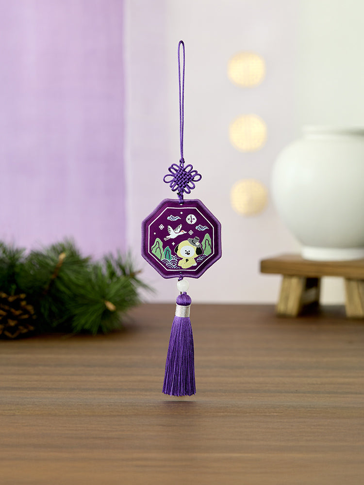 BT21 CHIMMY Premium K Edition Embroidery Testle Keyring