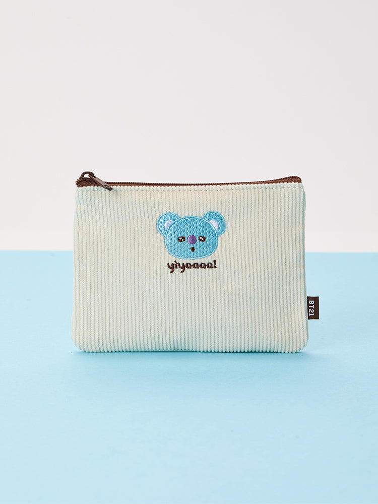 BT21 today's mood flat square pouch