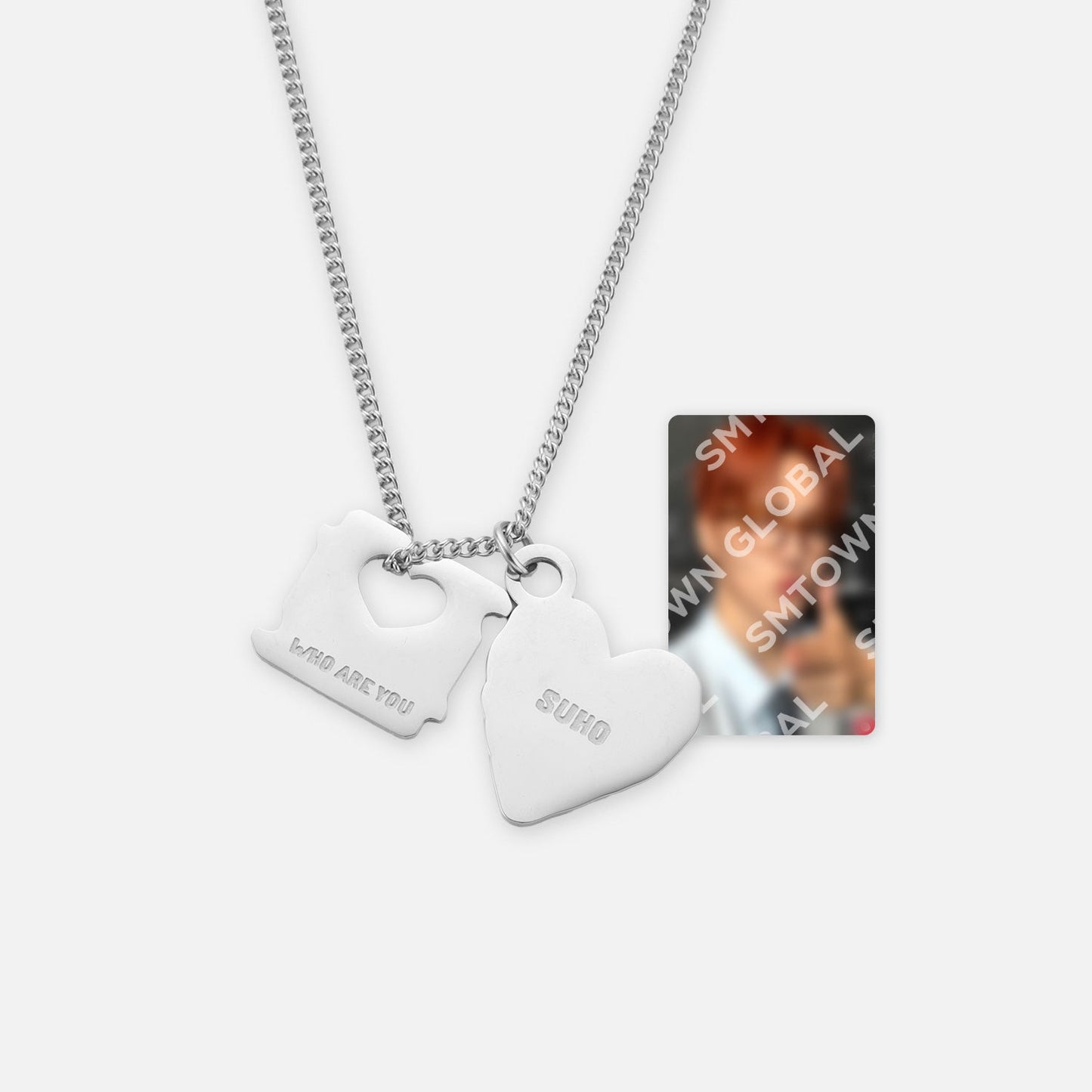 NECKLACE + PHOTO CARD SET - SUHO 'Who Are You - The 4th Mini Album' MD