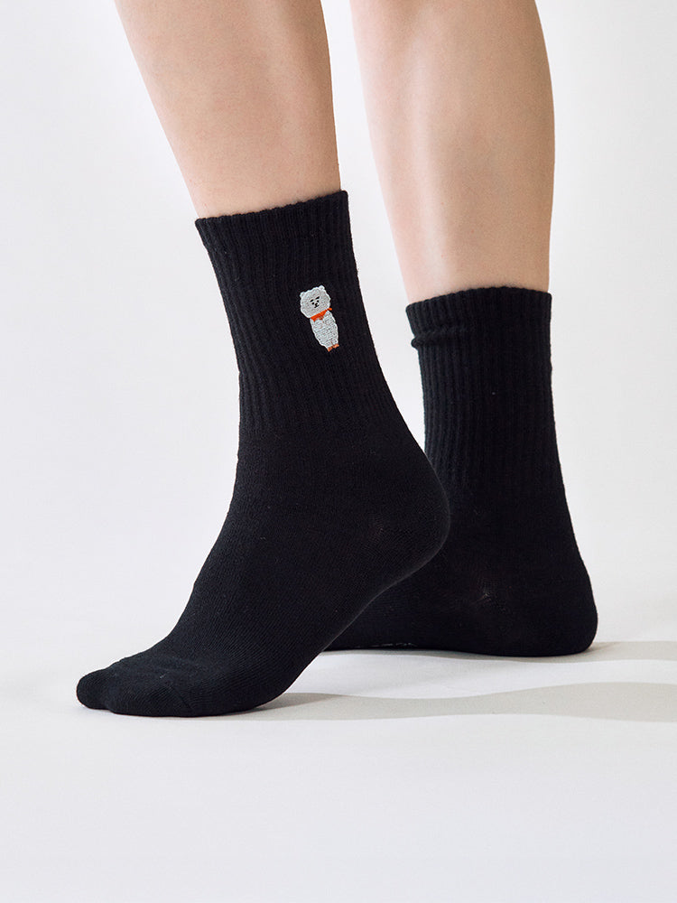 BT21 RJ Basic Lip Embroidery Socks