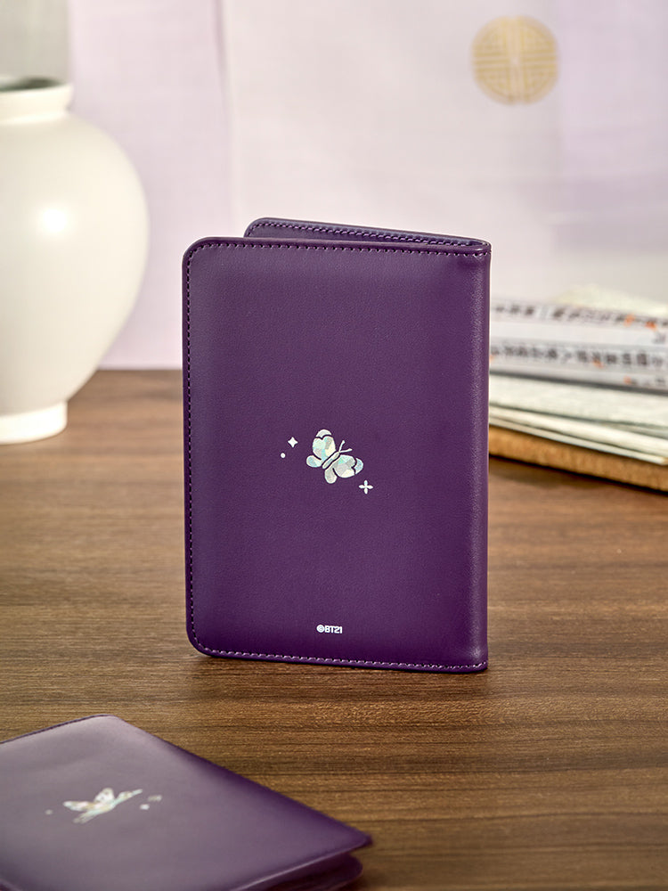 BT21 MANG Premium K Edition Mother-of-Pearl Graphic Passport Case