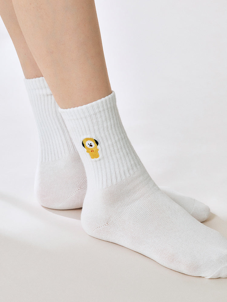 BT21 CHIMMY Basic Lip Embroidery Socks