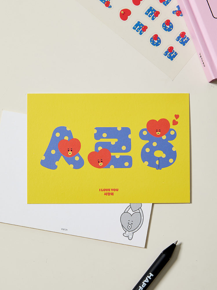 BT21 Suvenir Korean Postcard