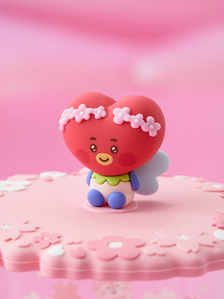 BT21 TATA BABY Spring Fairy Glass Cup & Lid (340 ml)