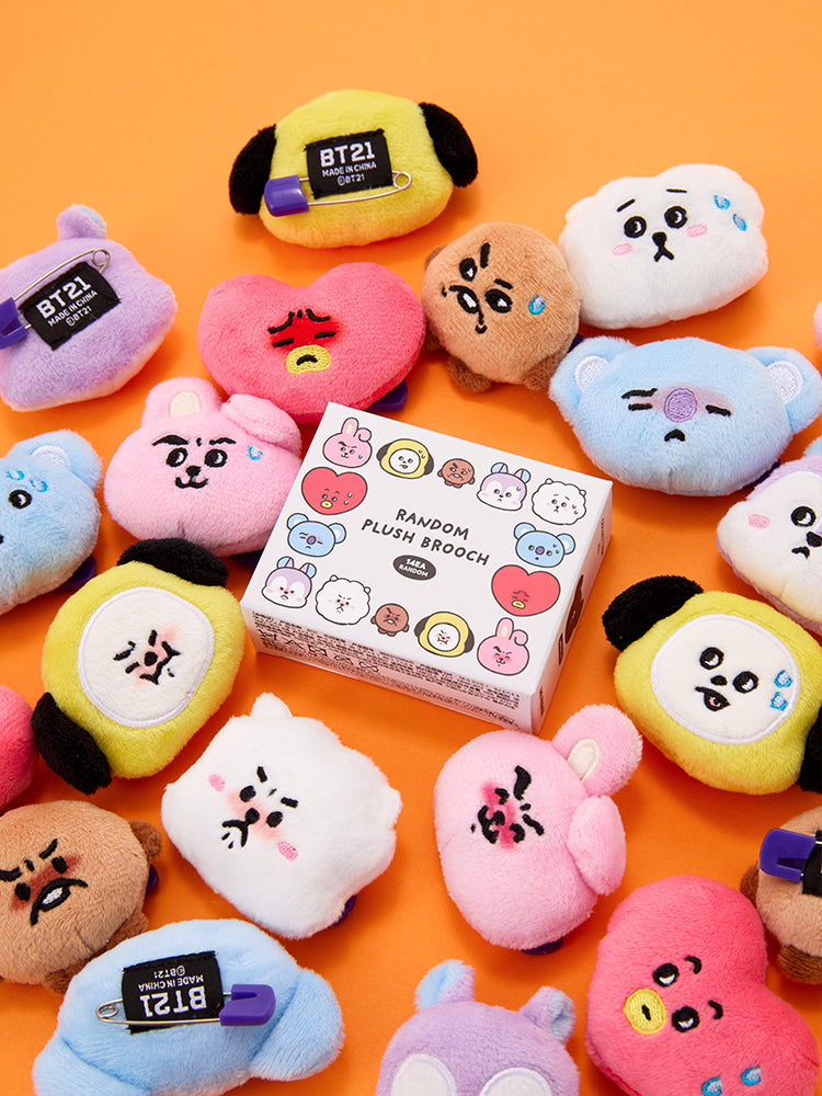 BT21 today's mood random face doll brooch (1 piece)