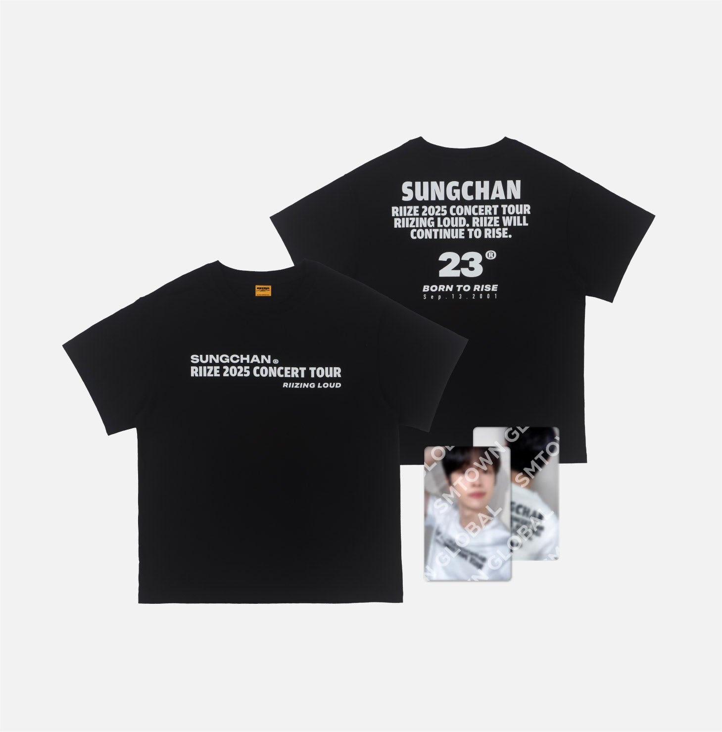 T-SHIRT SET [BLACK ver.] - 2025 RIIZE CONCERT TOUR [RIIZING LOUD] IN SEOUL MD