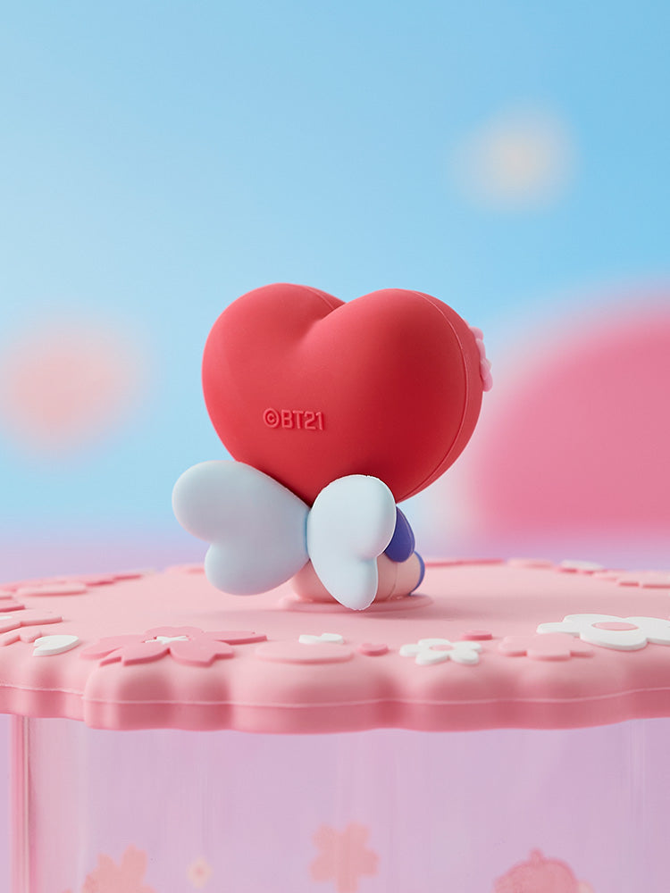 BT21 TATA BABY Spring Fairy Glass Cup & Lid (340 ml)