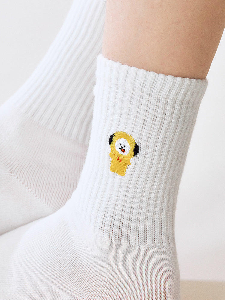 BT21 CHIMMY Basic Lip Embroidery Socks