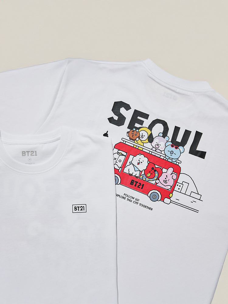 BT21 Seoul Edition Short Sleeve T-Shirt White