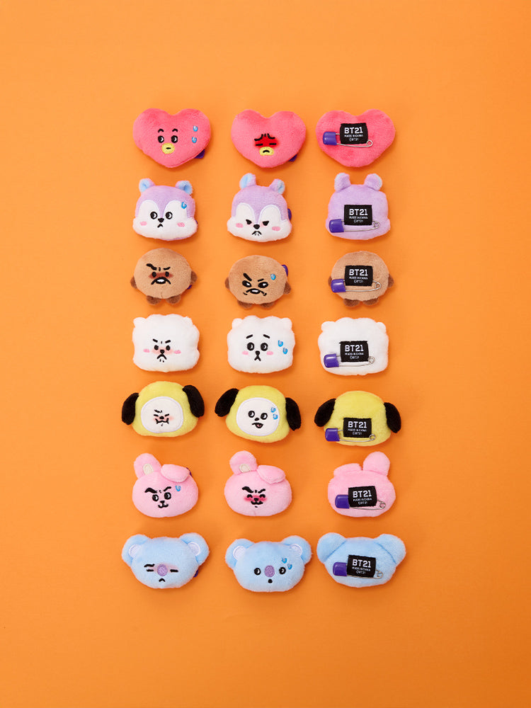 BT21 today's mood random face doll brooch (1 piece)