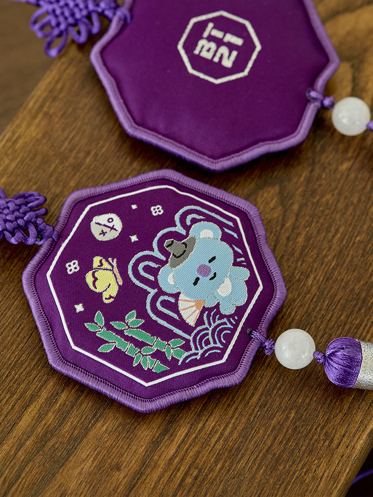 BT21 KOYA Premium K Edition Embroidery Testle Keyring