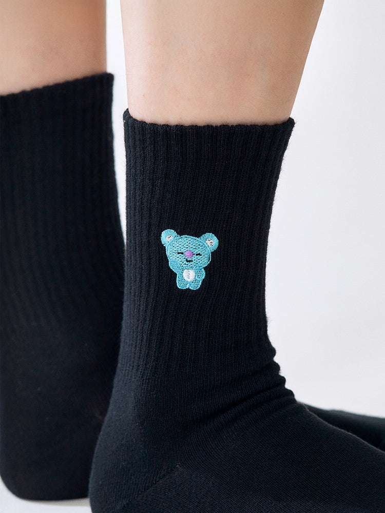 BT21 KOYA Basic Lip Embroidery Socks