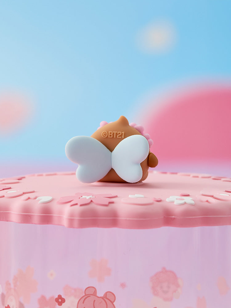 BT21 SHOOKY BABY Spring Fairy Glass Cup & Lid (340 ml)