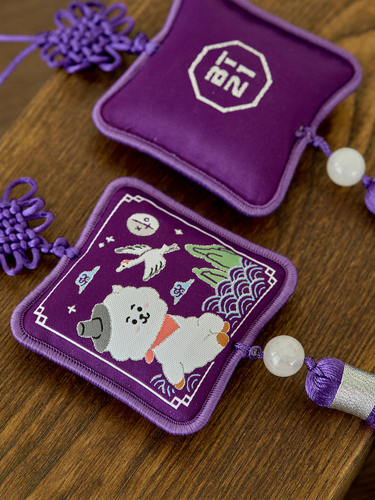 BT21 RJ Premium K Edition Embroidery Testle Keyring