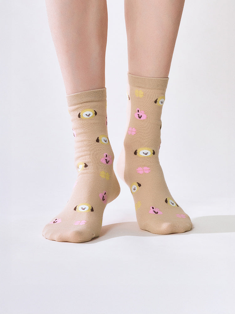 BT21 Basic Jacquard Socks Lucky Gift Set (2 PCS)