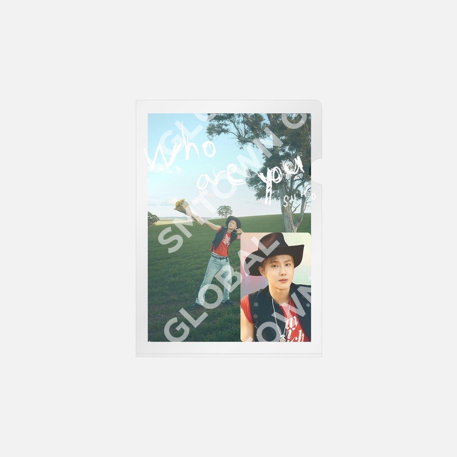 POSTCARD + HOLOGRAM PHOTO CARD SET - SUHO 'Who Are You - The 4th Mini Album' MD
