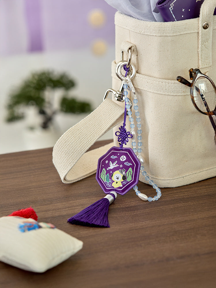 BT21 CHIMMY Premium K Edition Embroidery Testle Keyring