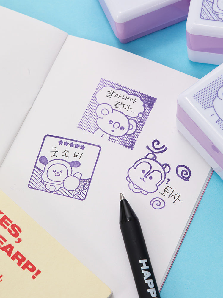 BT21 today's mood random speech bubble stamp (1 piece)