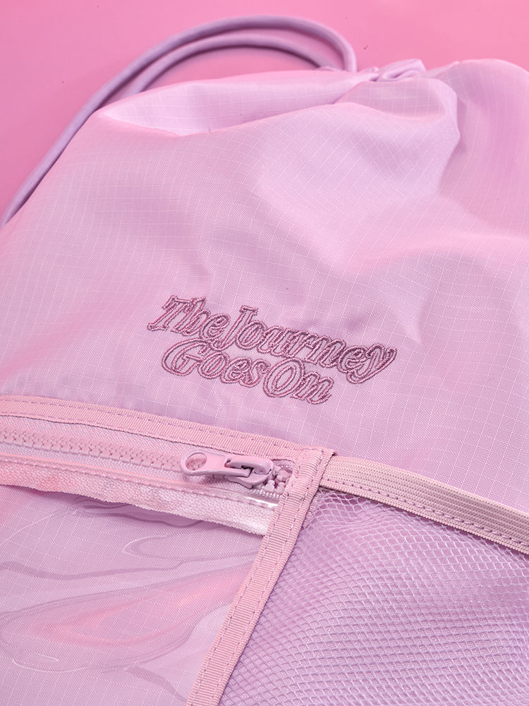 BT21 The Journey Transparent Pocket String Backpack