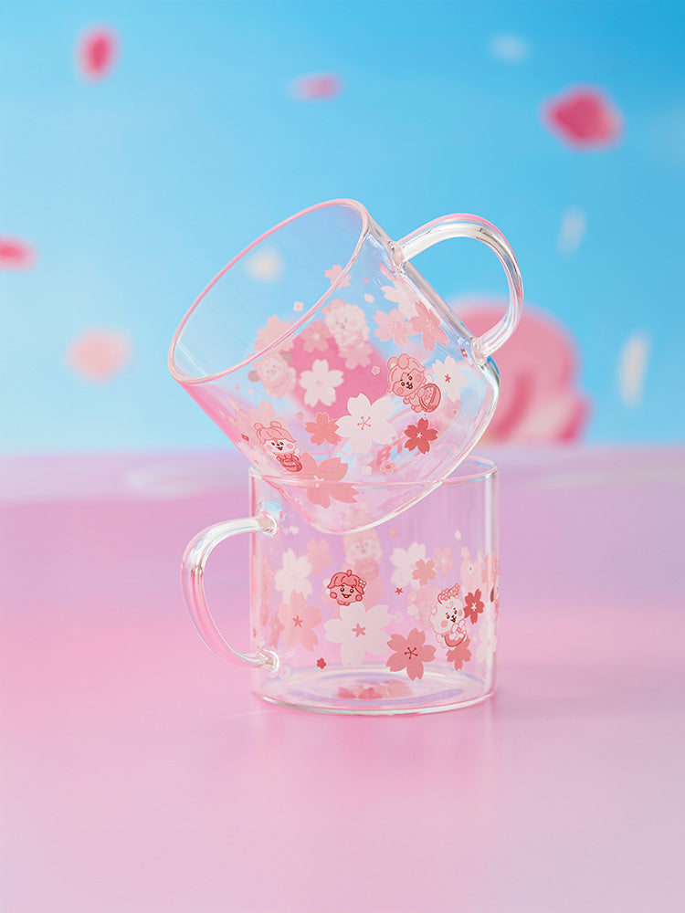 BT21 RJ BABY Spring Fairy Glass Cup & Lid (340 ml)