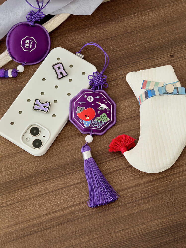 BT21 TATA Premium K Edition Embroidery Testle Keyring