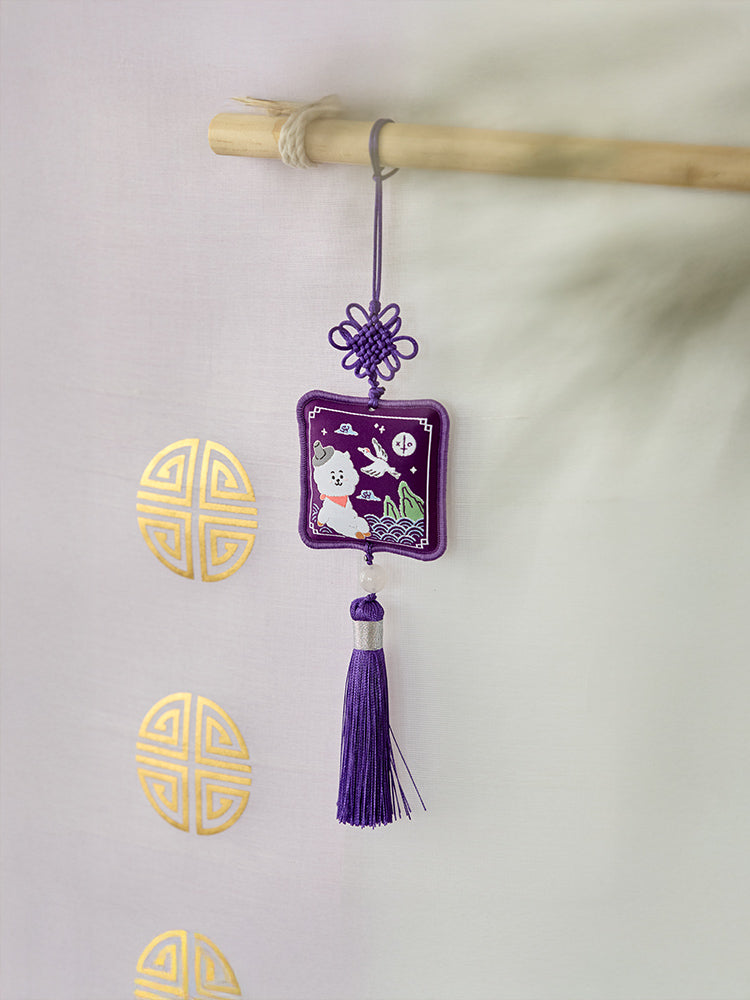 BT21 RJ Premium K Edition Embroidery Testle Keyring