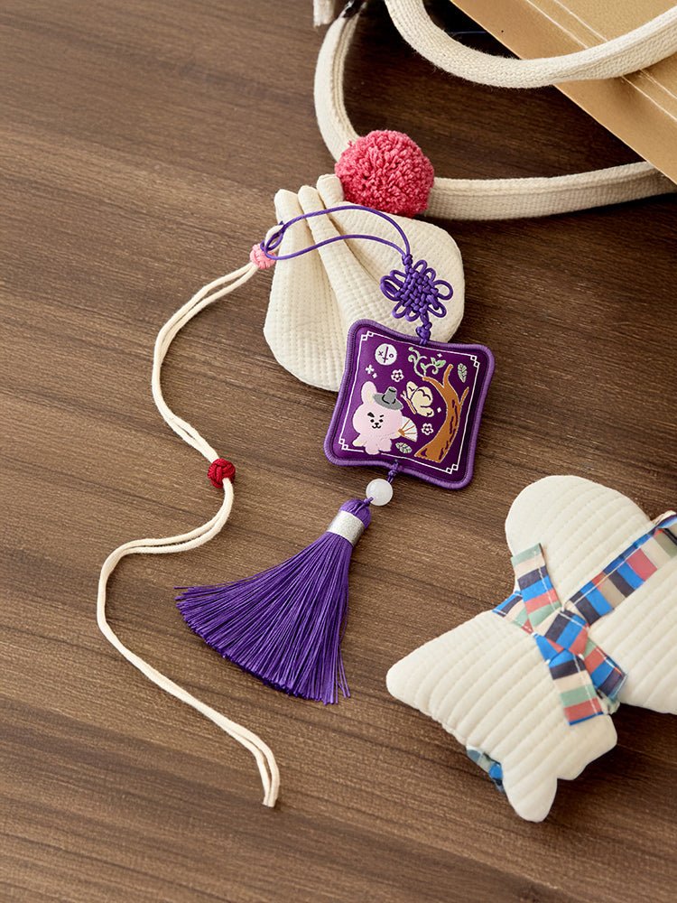 BT21 COOKY Premium K Edition Embroidery Testle Keyring