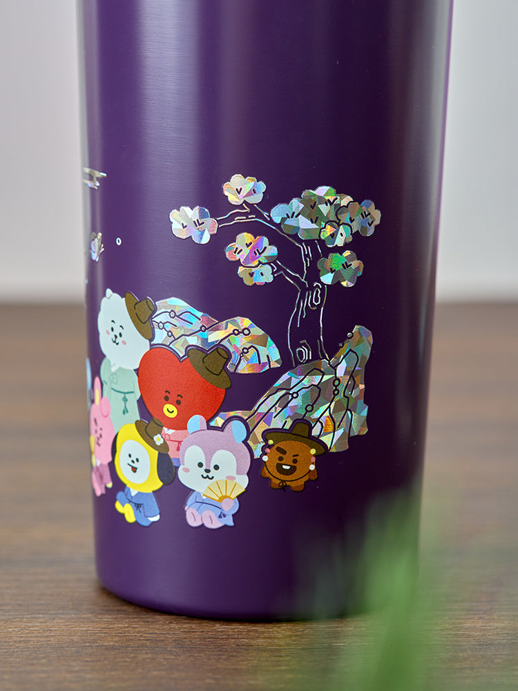 BT21 Premium K Edition mother-of-pearl graphic tumbler (710 ml)