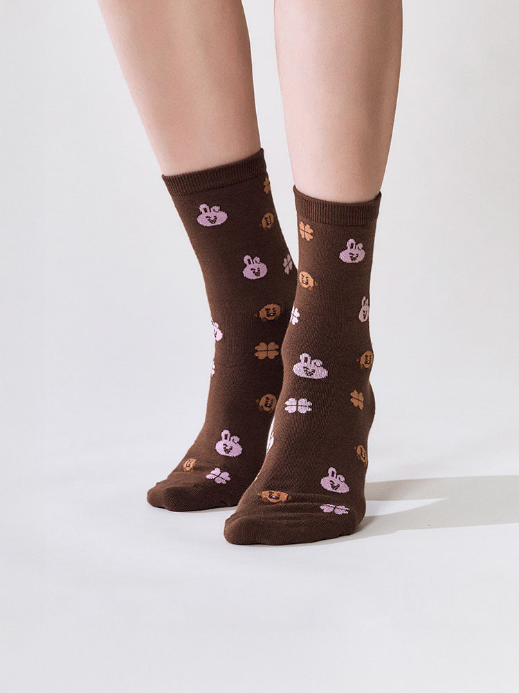 BT21 Basic Jacquard Socks Lucky Gift Set (2 PCS)