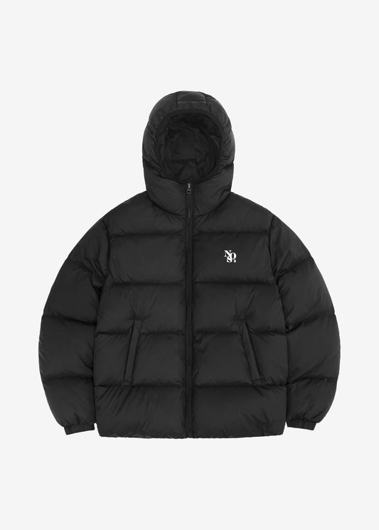 Hooded Goose Padding - Black | NOS7