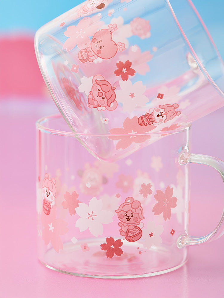 BT21 COOKY BABY Spring Fairy Glass Cup & Lid (340 ml)