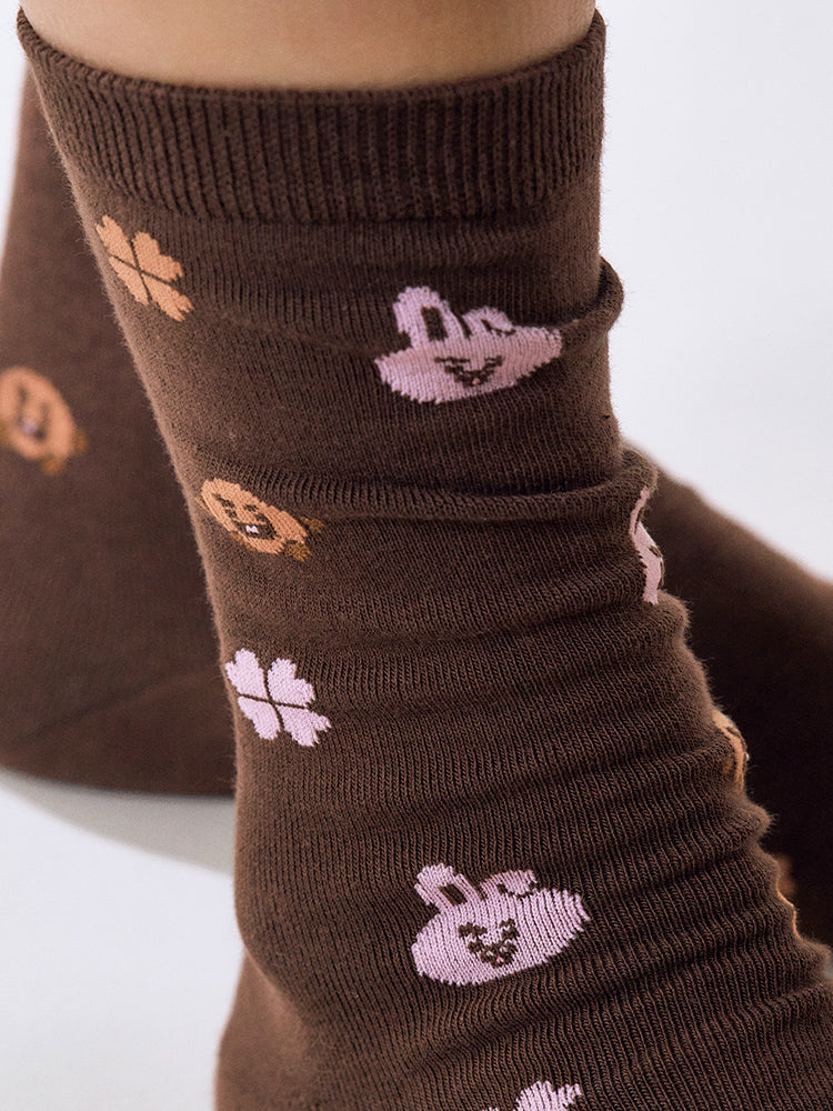 BT21 Basic Jacquard Socks Lucky Gift Set (2 PCS)