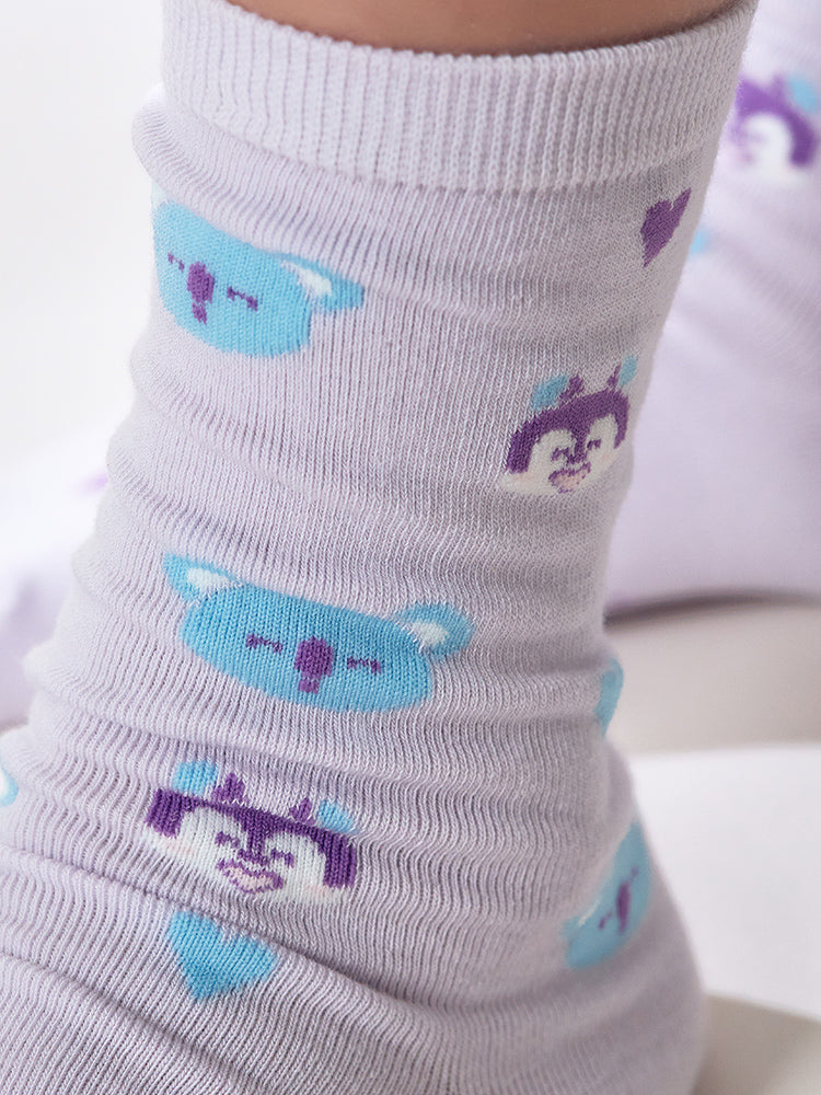 BT21 Basic Jacquard Socks Love Gift Set (2 PCS)