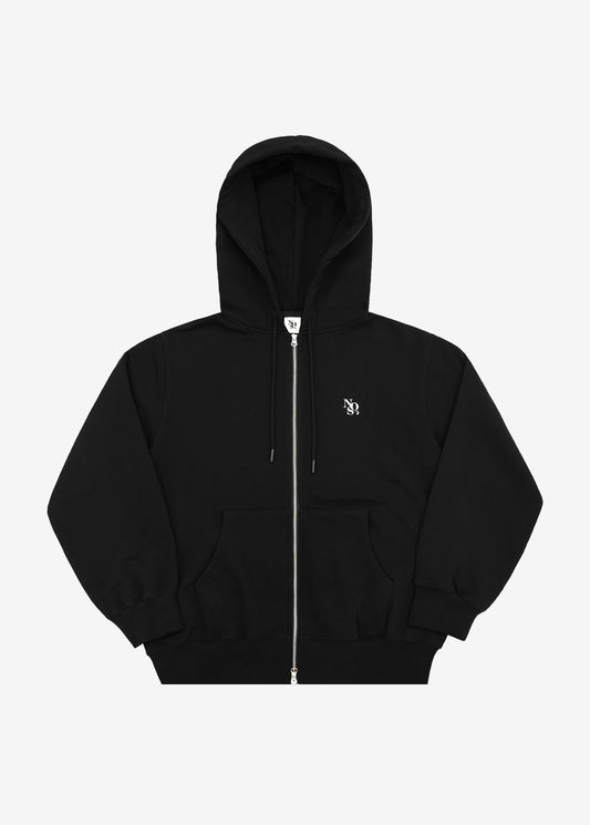 Napping Two Way Hood Zip-Up Black | NOS7