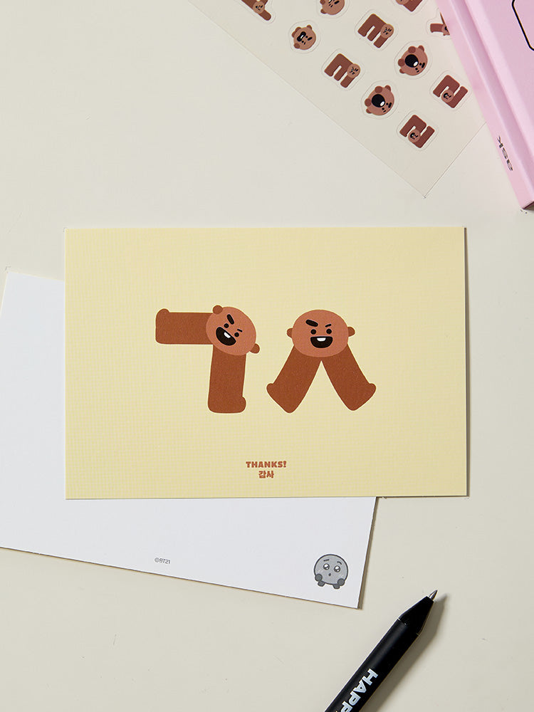 BT21 Suvenir Korean Postcard