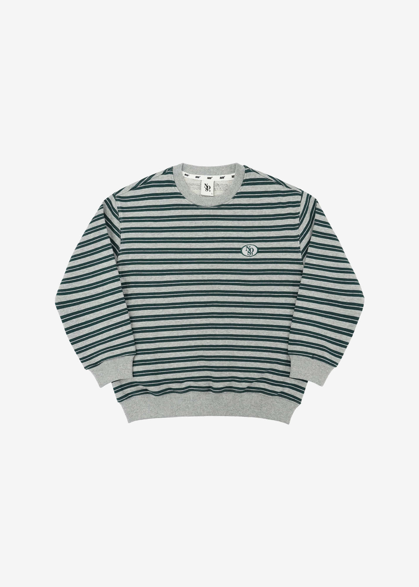[Kids] Patch sweatshirt - Green/Gray | NOS7