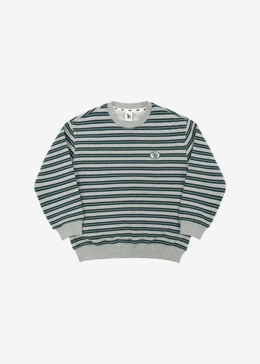 [Kids] Patch sweatshirt - Green/Gray | NOS7
