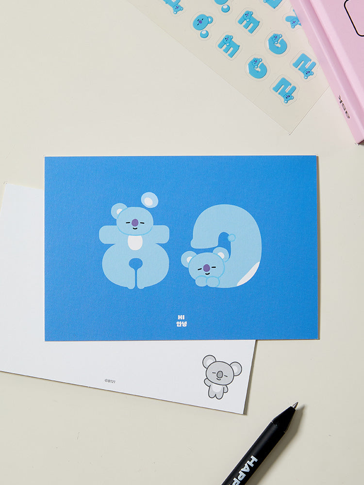 BT21 Suvenir Korean Postcard