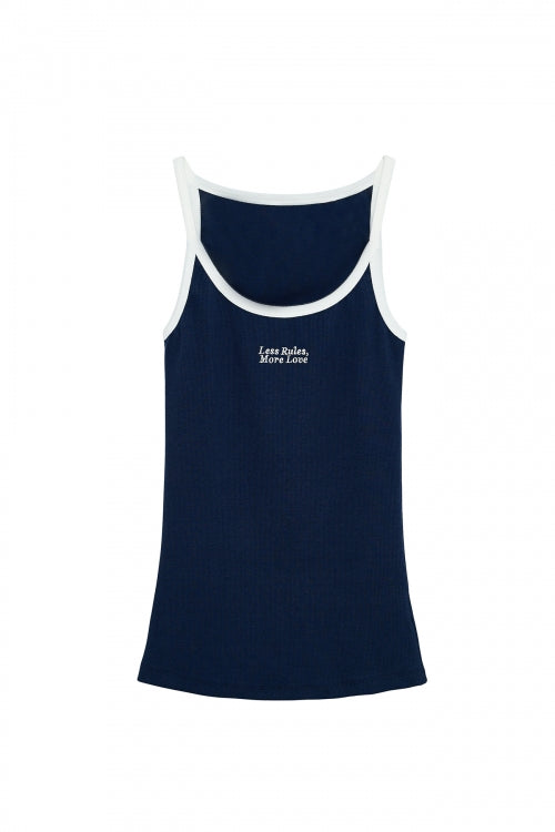 ★[Hearts2Hearts Carmen Worn] 【LE AREVEY】SLEEVELESS NAVY
