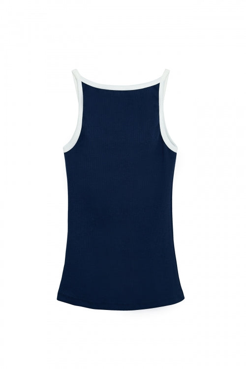 ★[Hearts2Hearts Carmen Worn] 【LE AREVEY】SLEEVELESS NAVY
