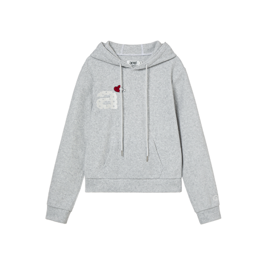 AEAE Cinnamoroll Fleece Hoodie Light Grey