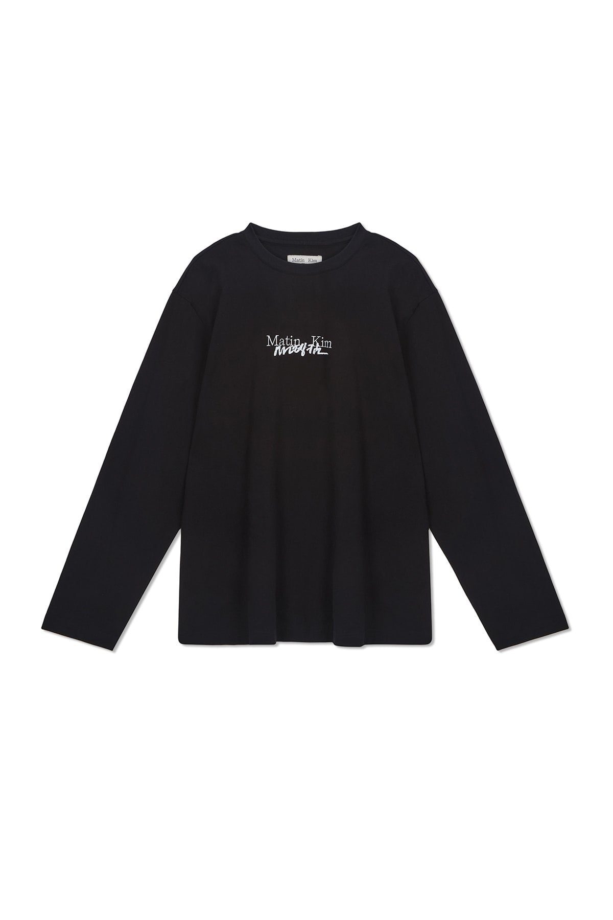 HANGEUL LOGO ARCHIVE LONG SLEEVE IN BLACK