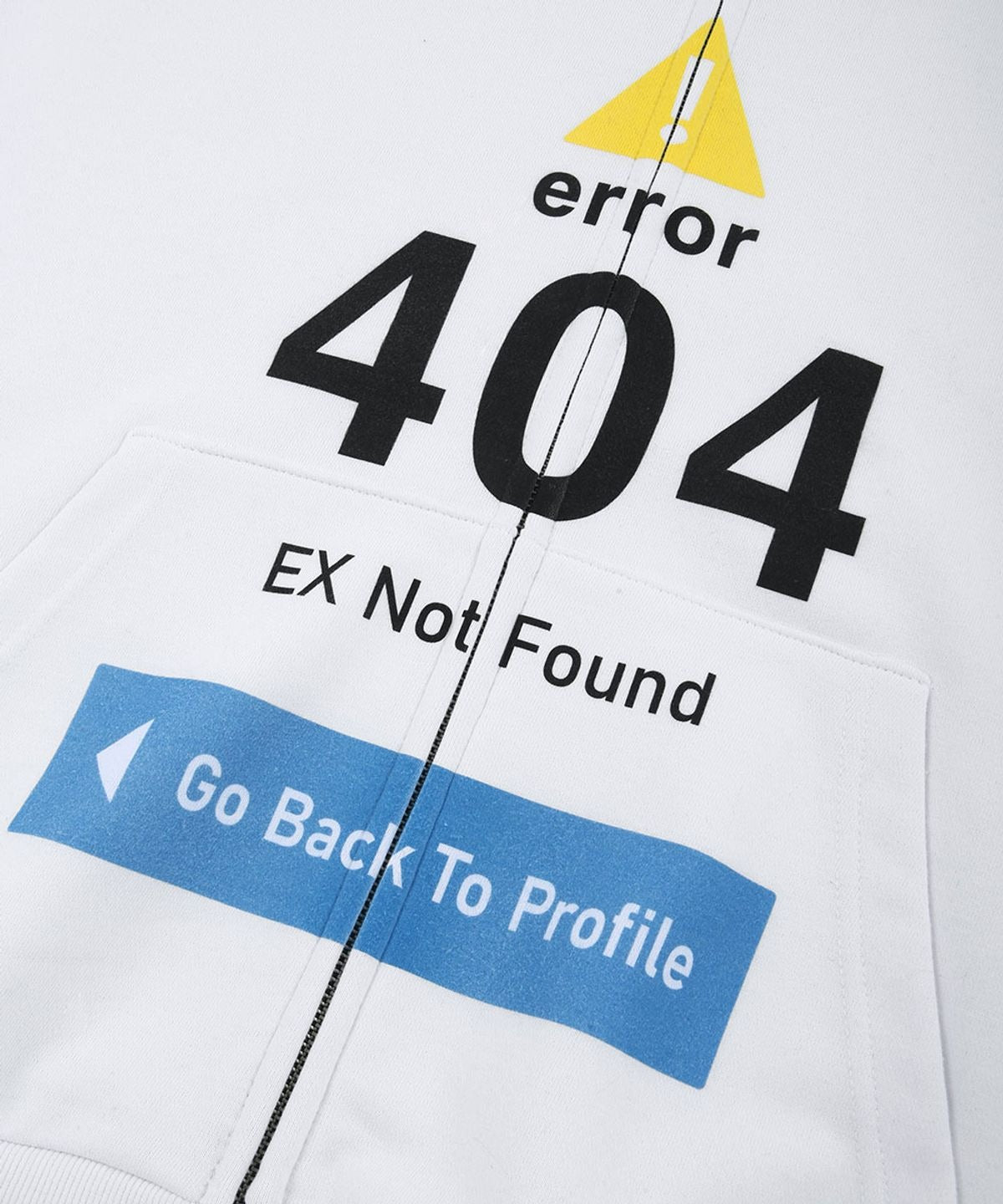 ★[Hearts2Hearts IAN Worn] 【GRAILZ】ERROR 404 ZIP HOODIE [WHITE]